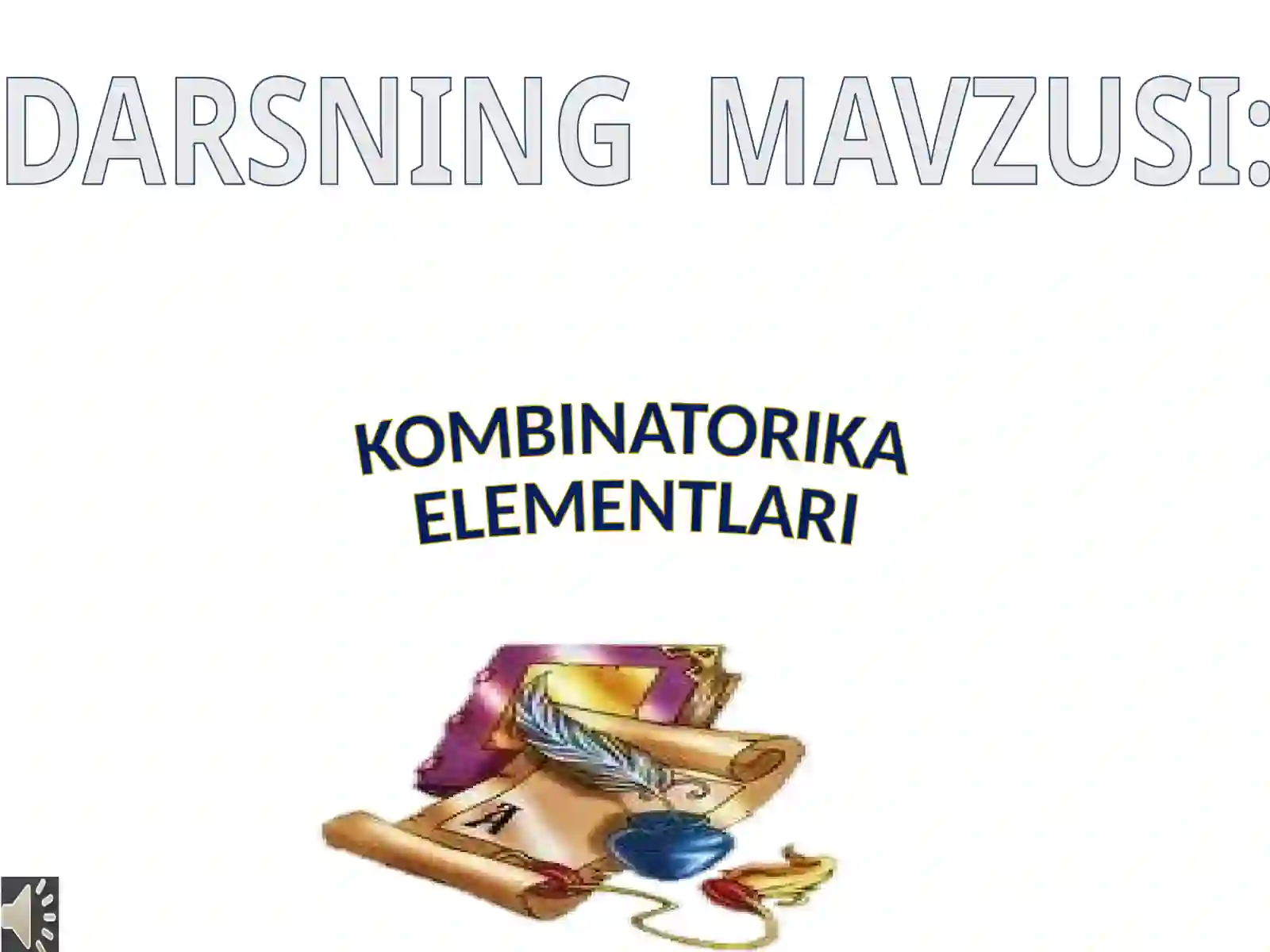 KOMBINATORIKA ELEMENTLARI 2