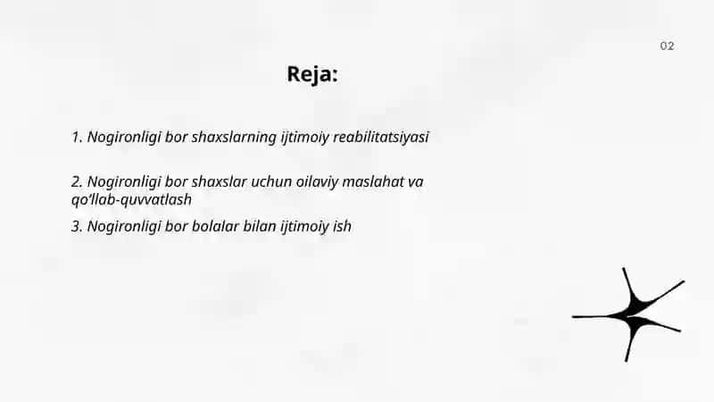 Nogironligi bor shaxslarning ijtimoiy reabilitatsiyasi 2
