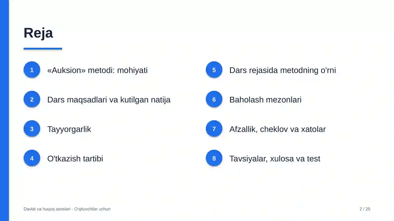 davlat va huquq asoslari darslarida auksion metodidan foydalanish 7599 2