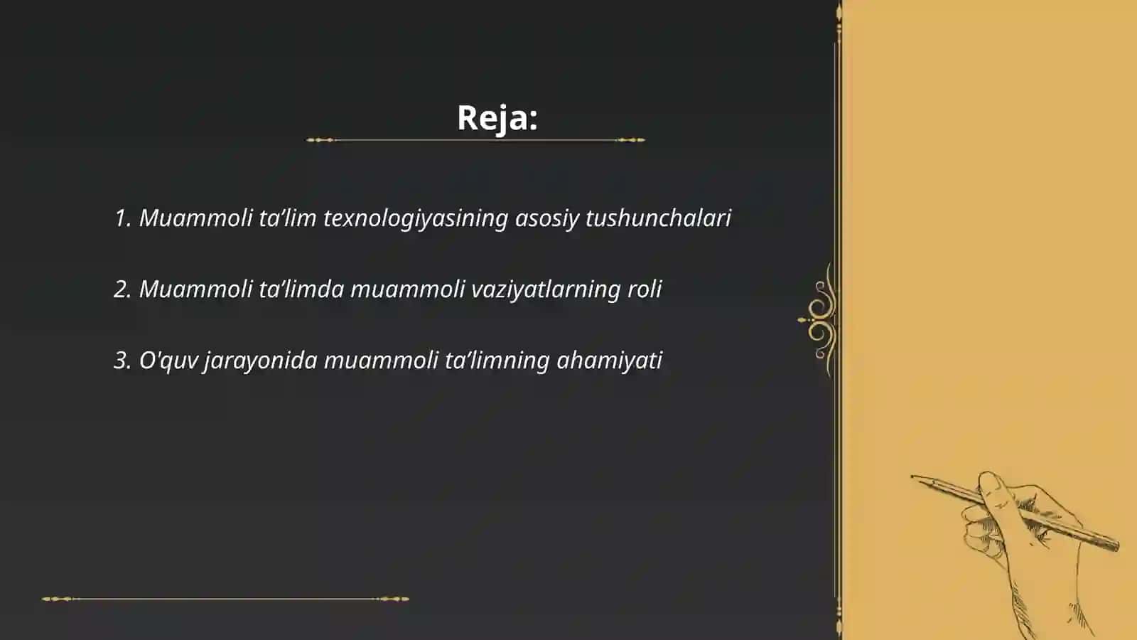 Muammoli ta’lim texnologiyasi 2