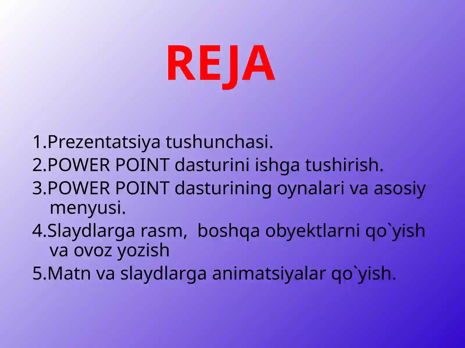 PowerPointdaishlash 2