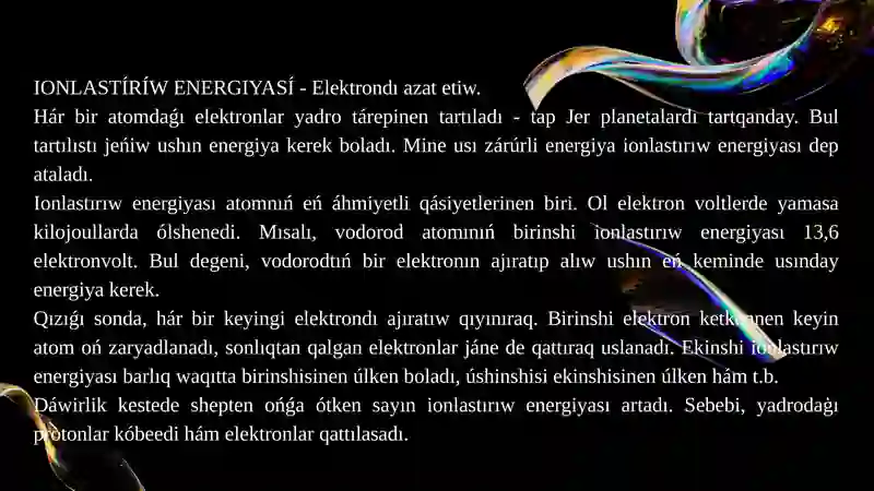 Ionlastırıw 2