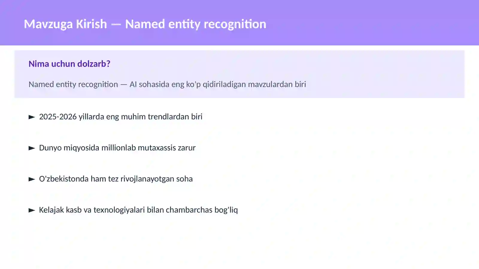 Named entity recognition 2