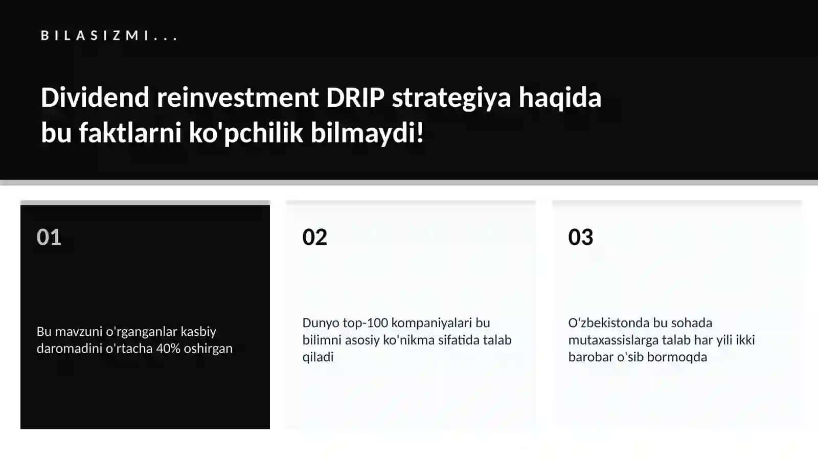 Dividend reinvestment DRIP strategiya 2