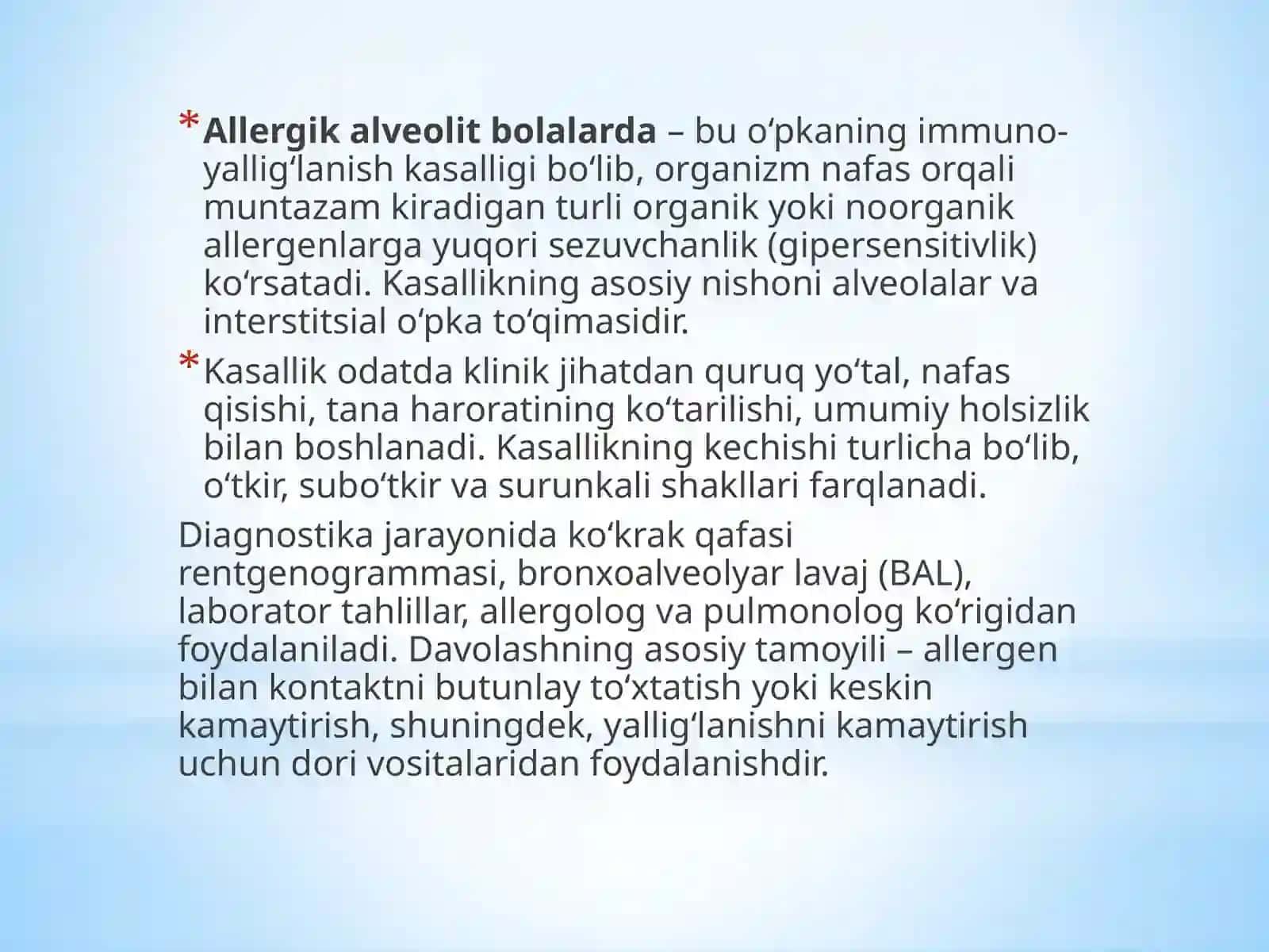 ALLERGIK ALVEOLIT 2