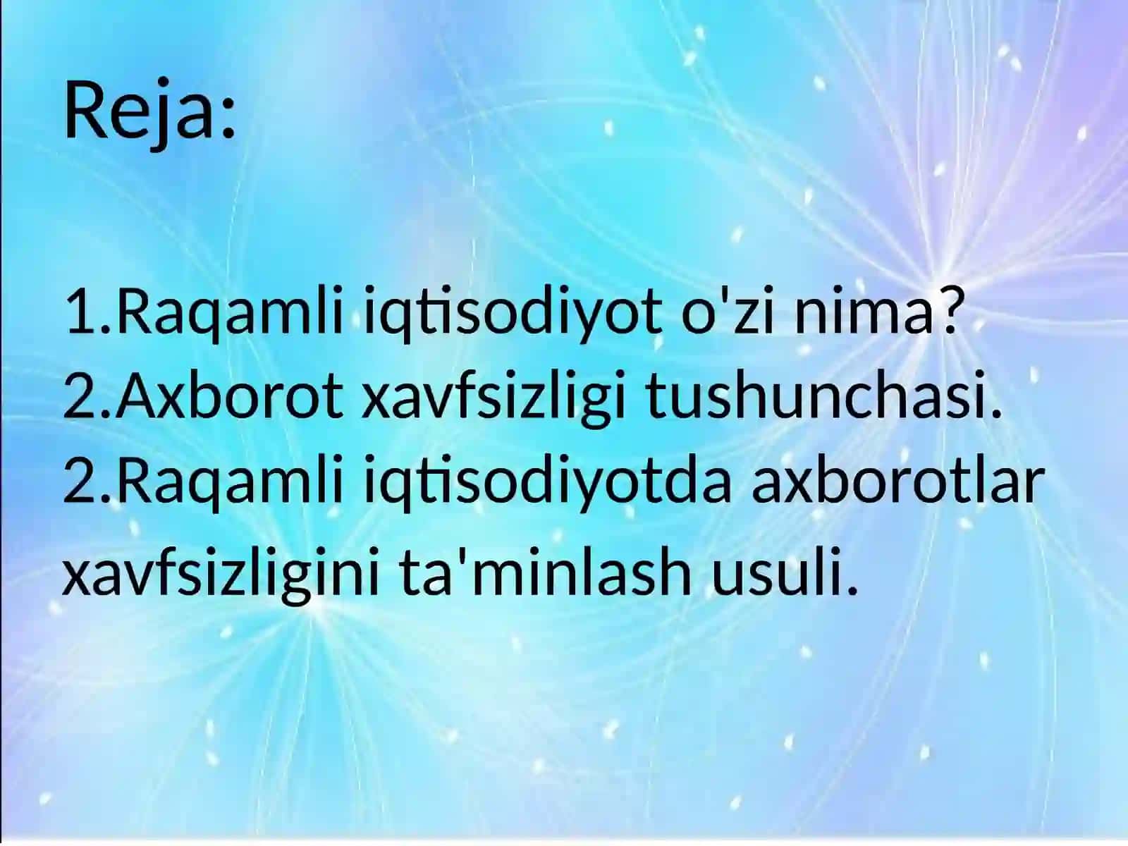Raqamli iqtisodiyotda ma'lumotlar xavfsizligini ta'minlash 2