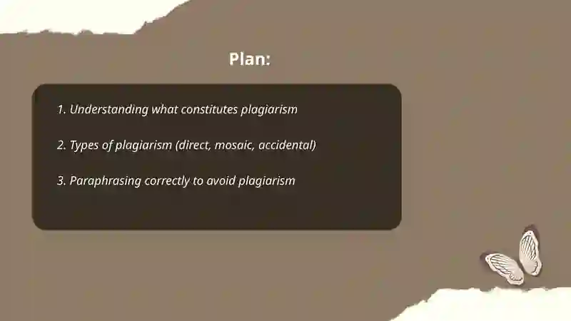 Avoid plagiarism 2