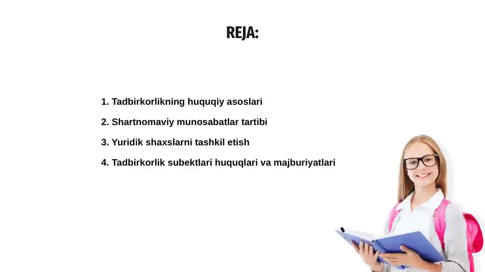 O'zbekistonda tadbirkorlikning huquqiy va shartnomaviy asoslari 2