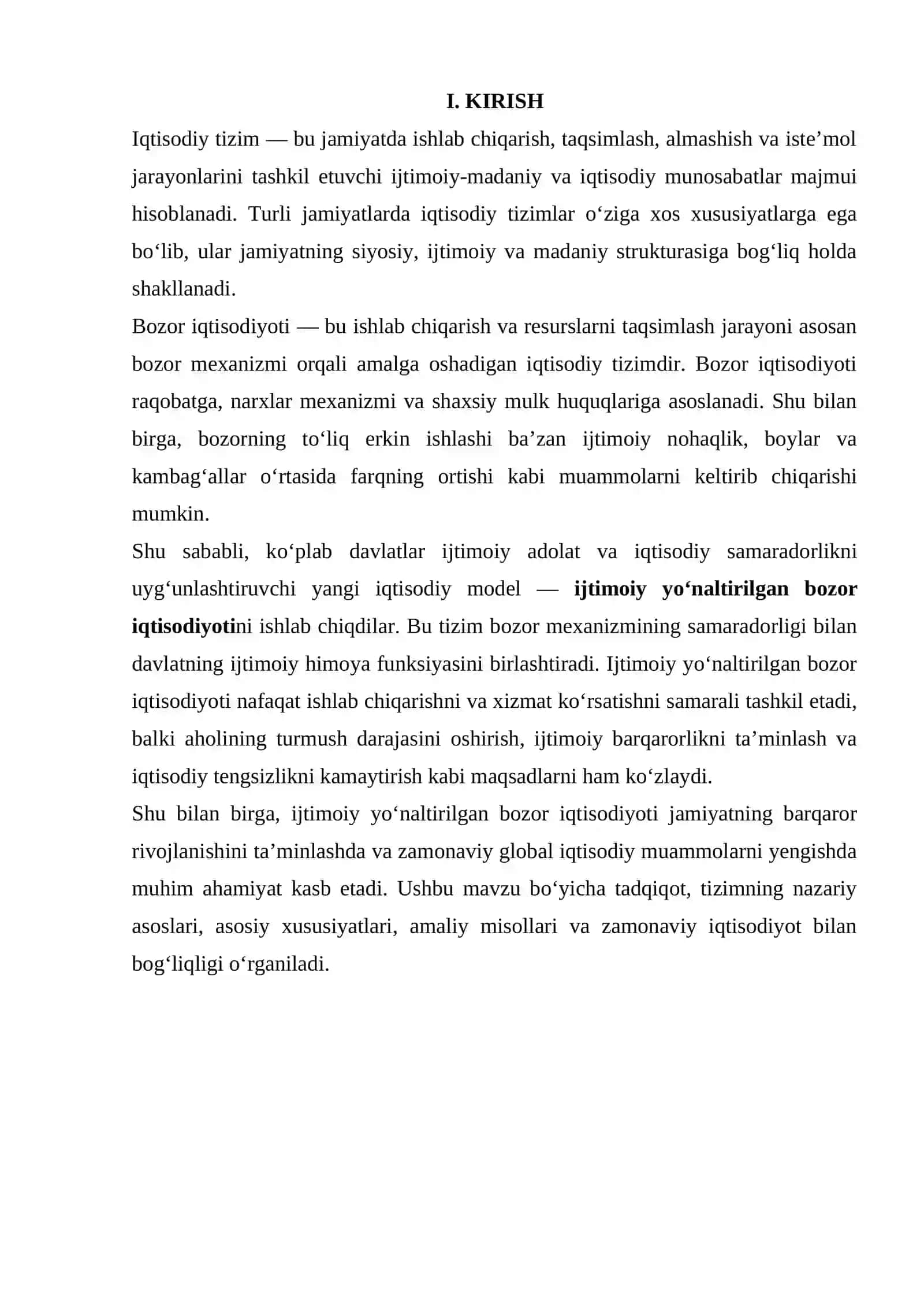 IJTIMOIY YO'NALTIRILGAN BOZOR IQTISODIYOTI 2