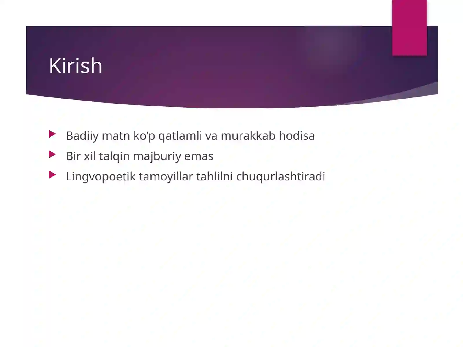 Badiiy matnni lingvopoetik tahlil qilish 2