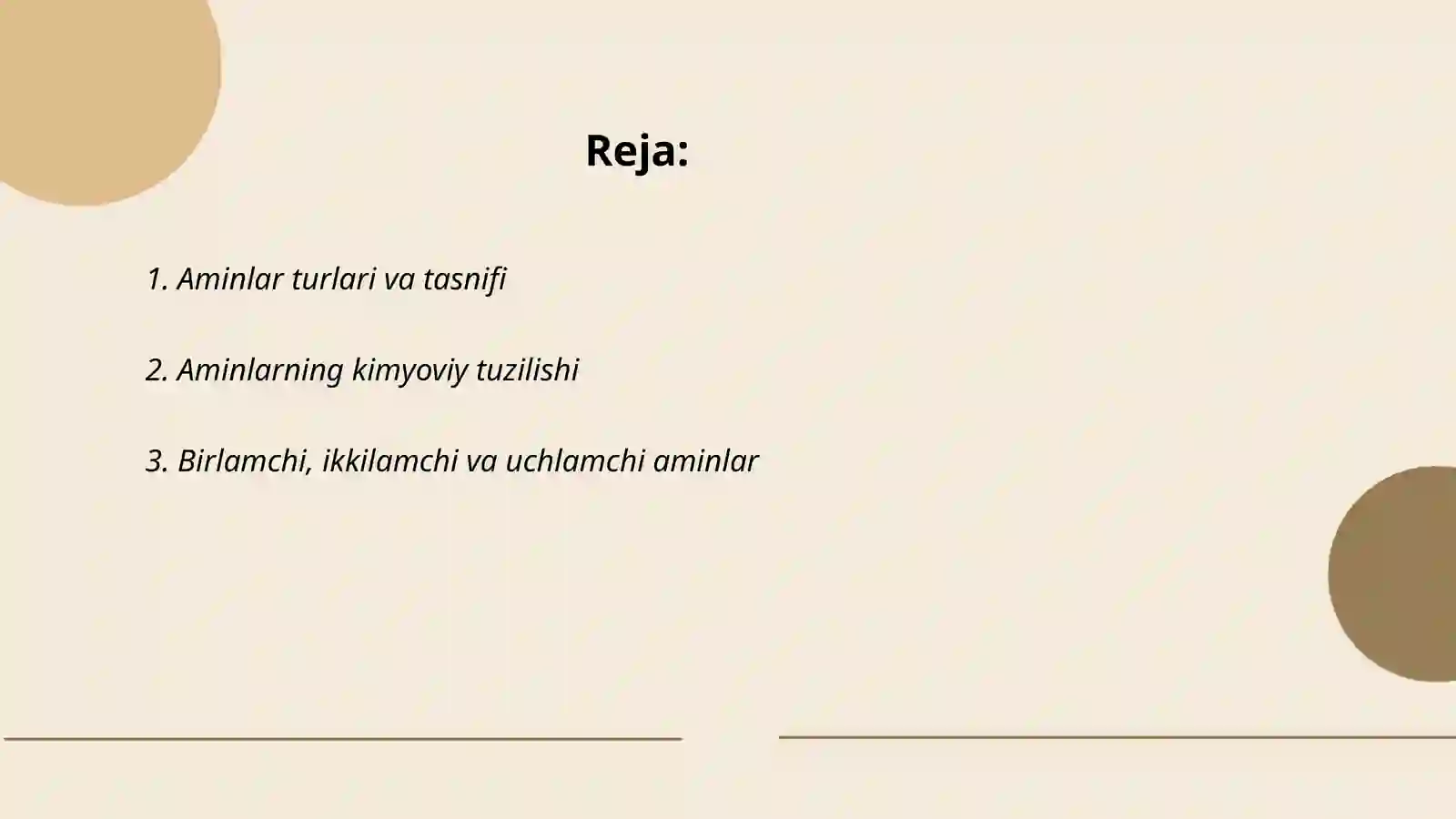Aminlar analizi 2