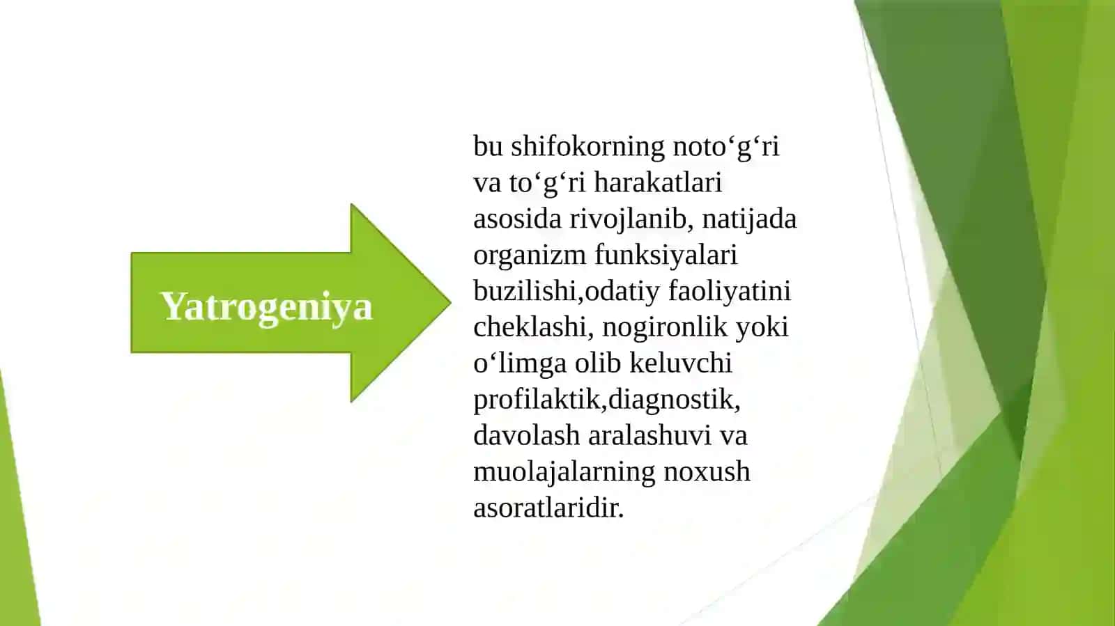 Hozirgi zamonda tibbiyotida yatrogeniya muammolari 2