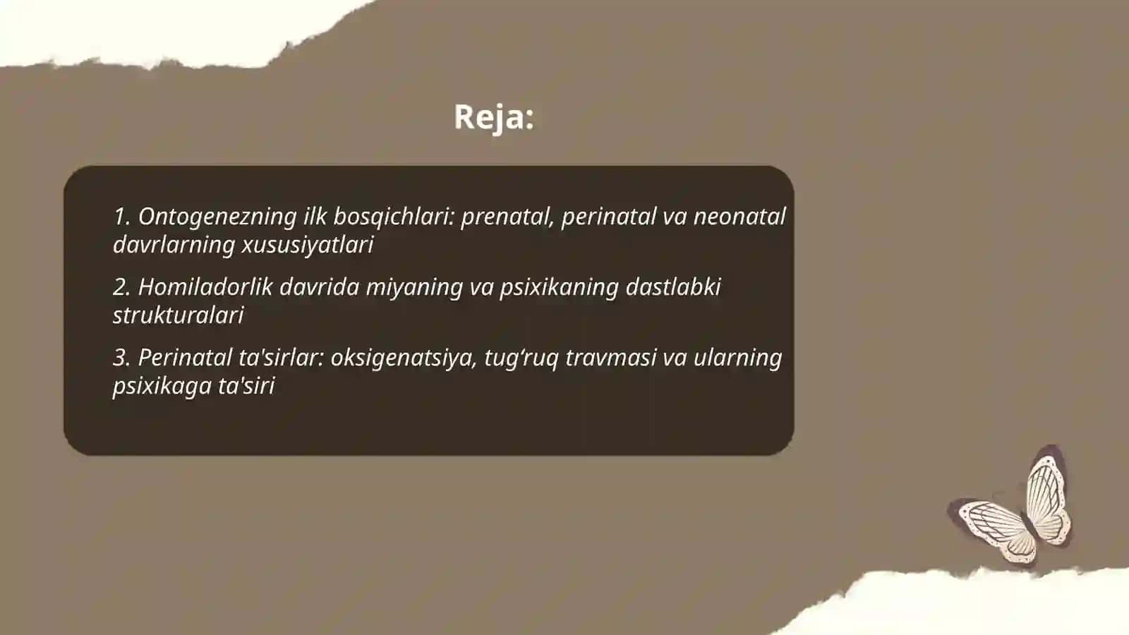 Ontogenezning ilk bosqichlarida insonning psixik rivojlanishiga xos xususiyatlari 2