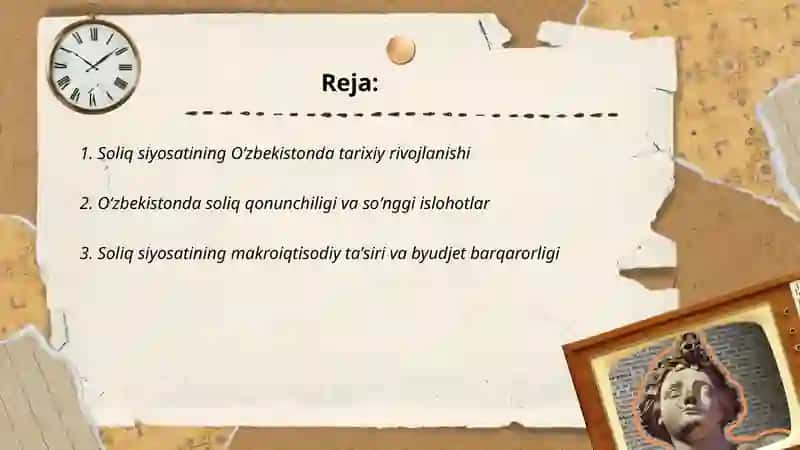 Soliq siyosati tarixi 2