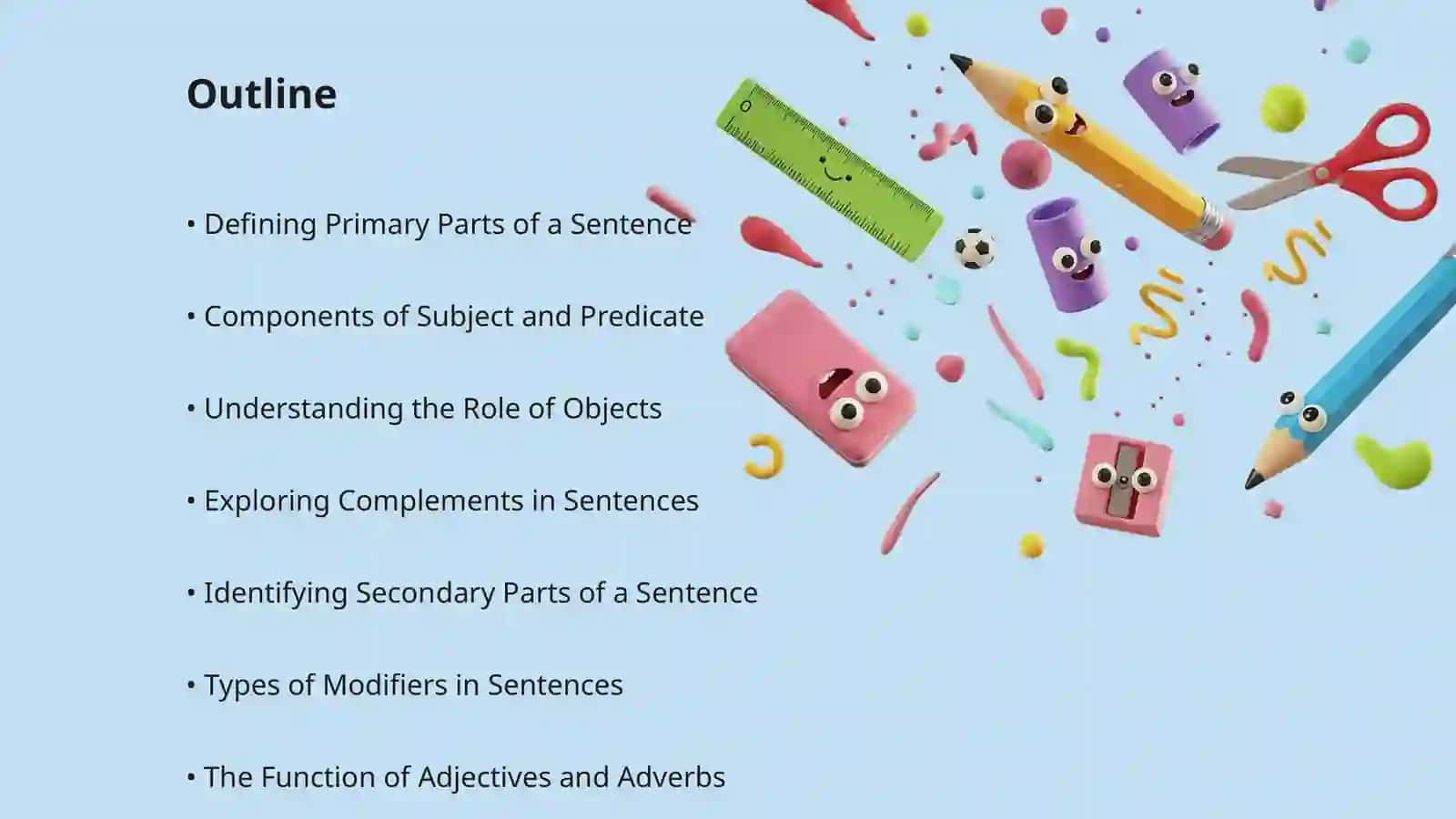 Primary and secondary parts of the sentence 2