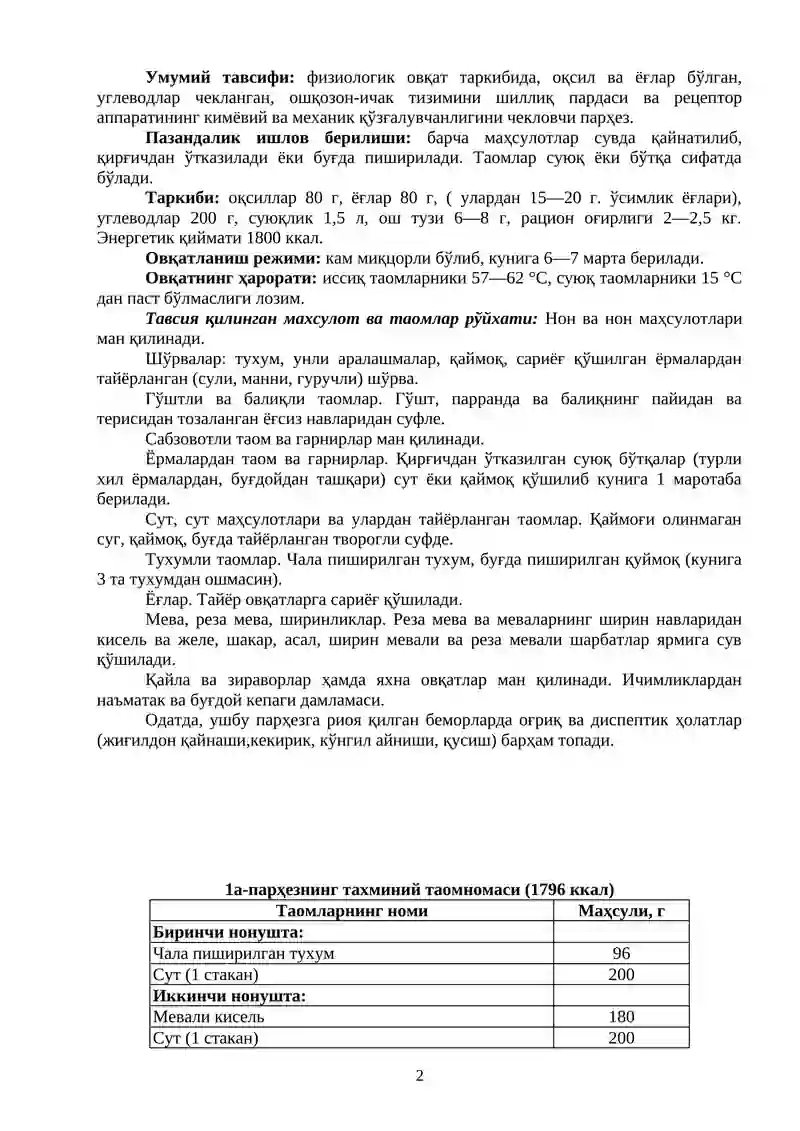 Диетотeрапия 2