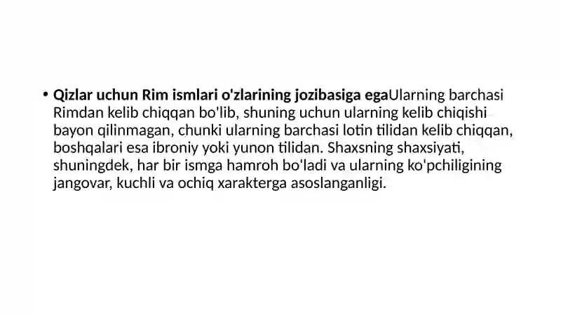 Rim ismlari 2