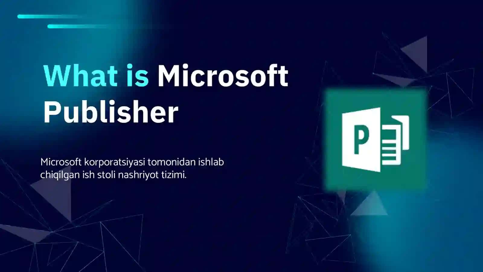 Microsoft Publisher dasturi 2