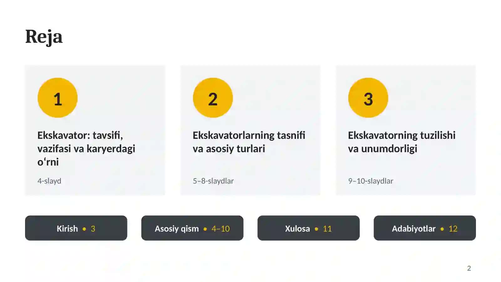 Kon ekskavatorlari va ularning turlari 2