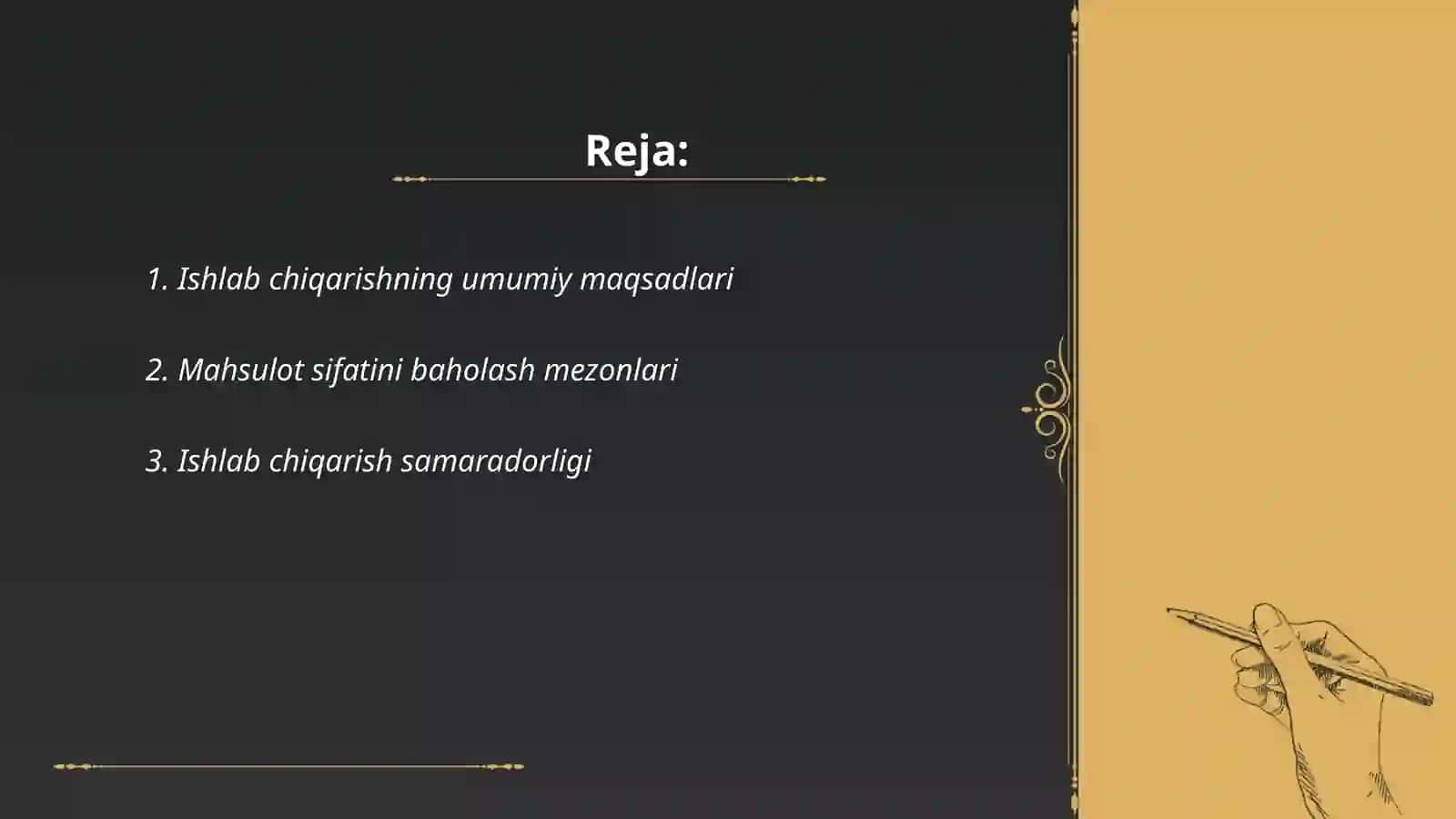 Ishlab chiqarishning umumiy va pirovard natijalari 2