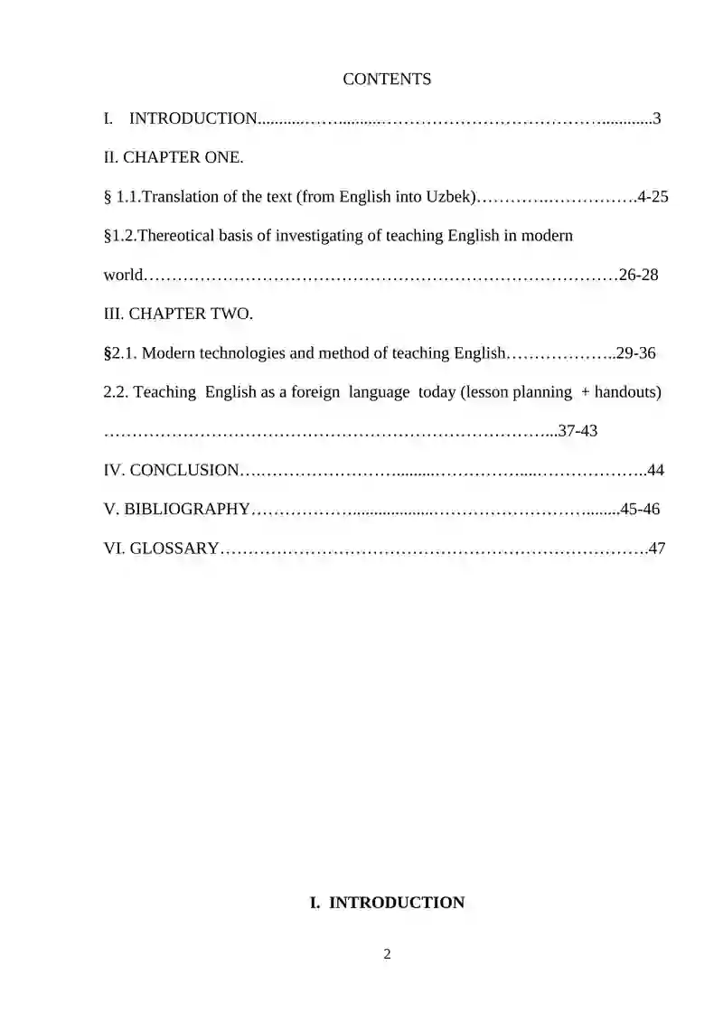 Teaching English Language as a Foreign Language Today 2