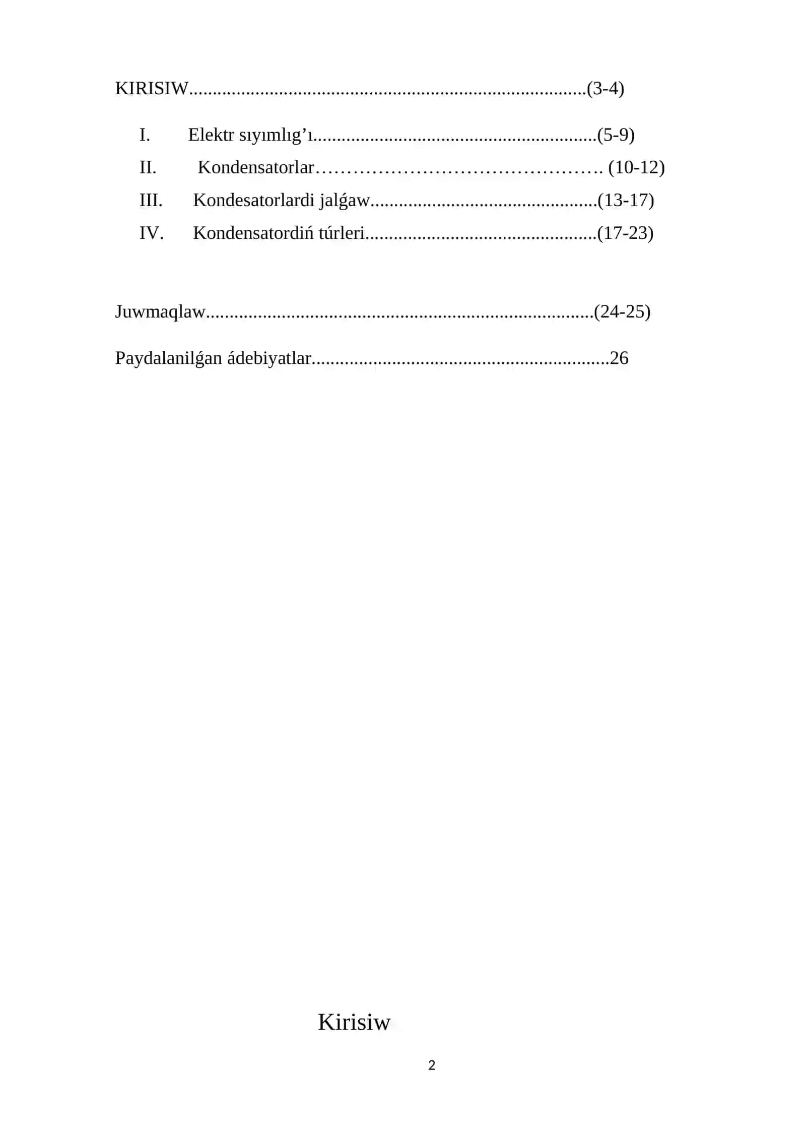 Fizika hám astronomiya oqıtıw metodikası qánigeligi 3G-kurs studenti 2