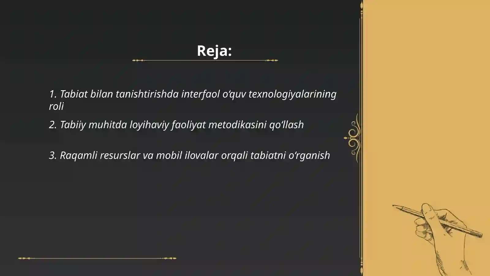 Tabiat bilan tanishtirishda pedagogik texnologiyalardan samarali foydalanish 2