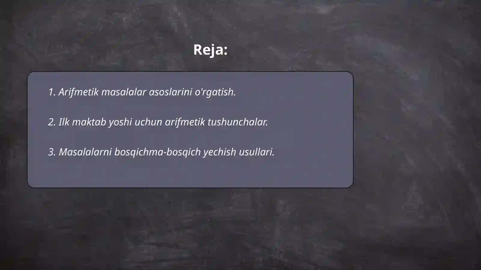 Arifmetik masalalar yechishga o'rgatish metodikasi 2