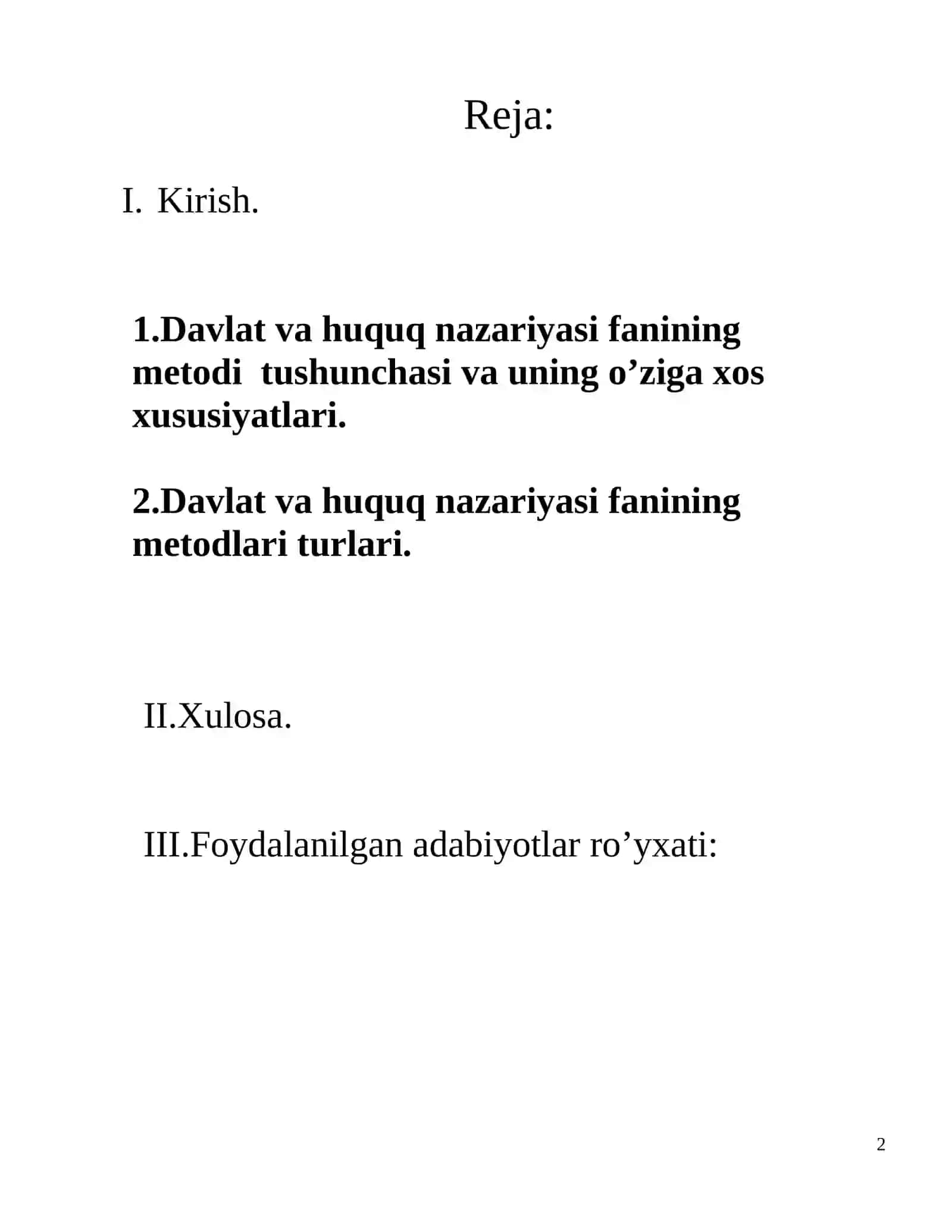 Davlat va huquq nazariyasi fanining o’rganilish metodlari 2