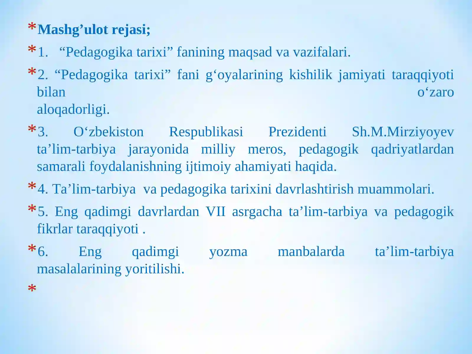 Pedagogika tarixi fan sifatida. Ibtidoiy jamoada tarbiya. Eng qadimgi davrlardan VII asrgacha ta’lim 2
