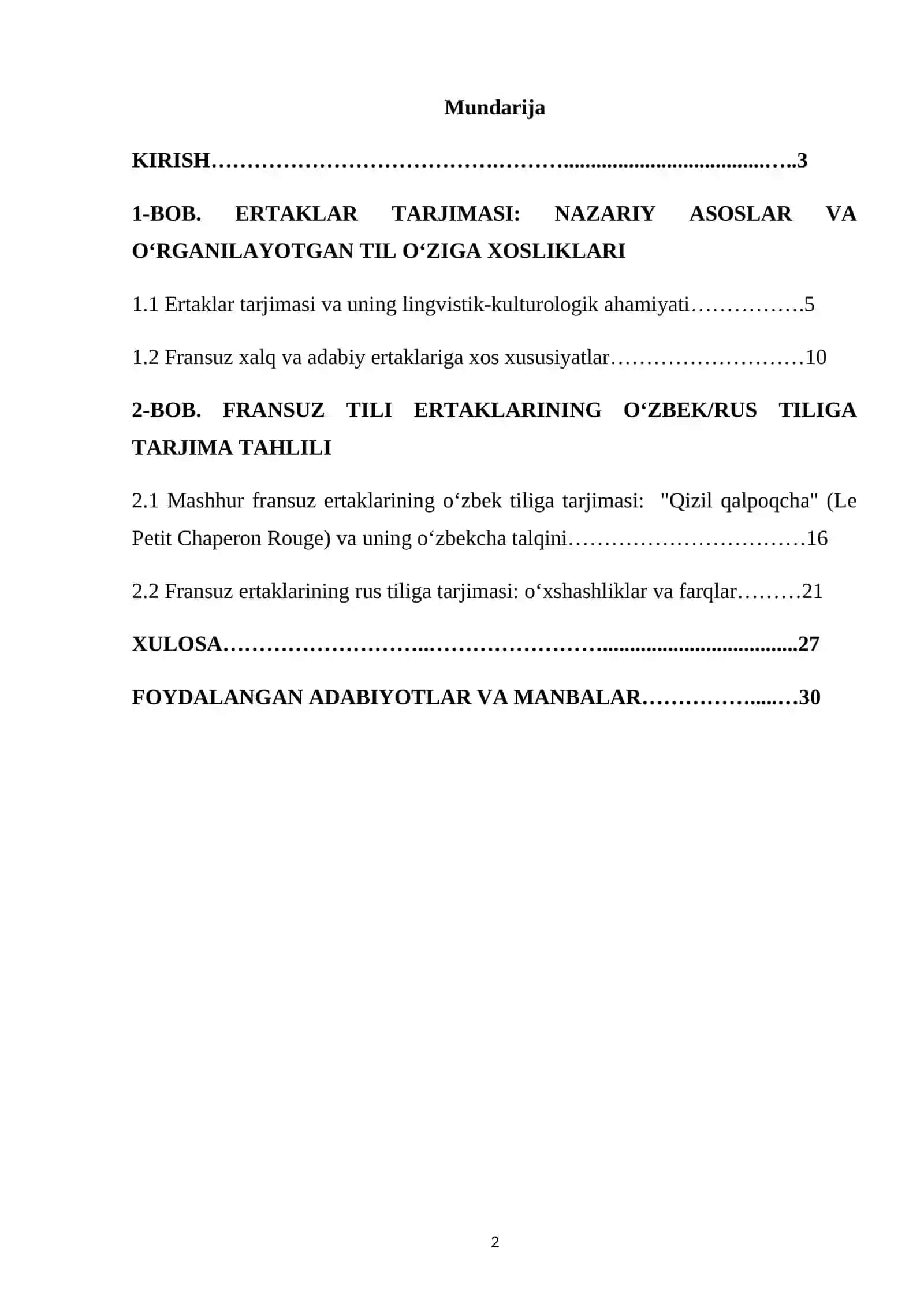 TARJIMA NAZARIYASI AMALIYOTI 2
