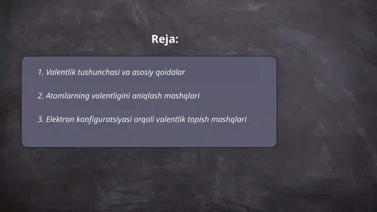 Valentlikka oid mashqlar 2