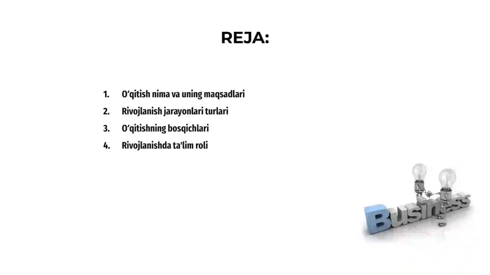 Oʻqitish va rivojlanish jarayonlari 2
