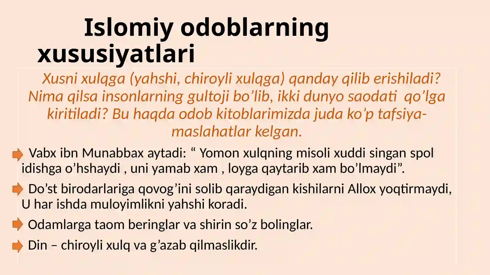 Ijtimoiy odoblar 2