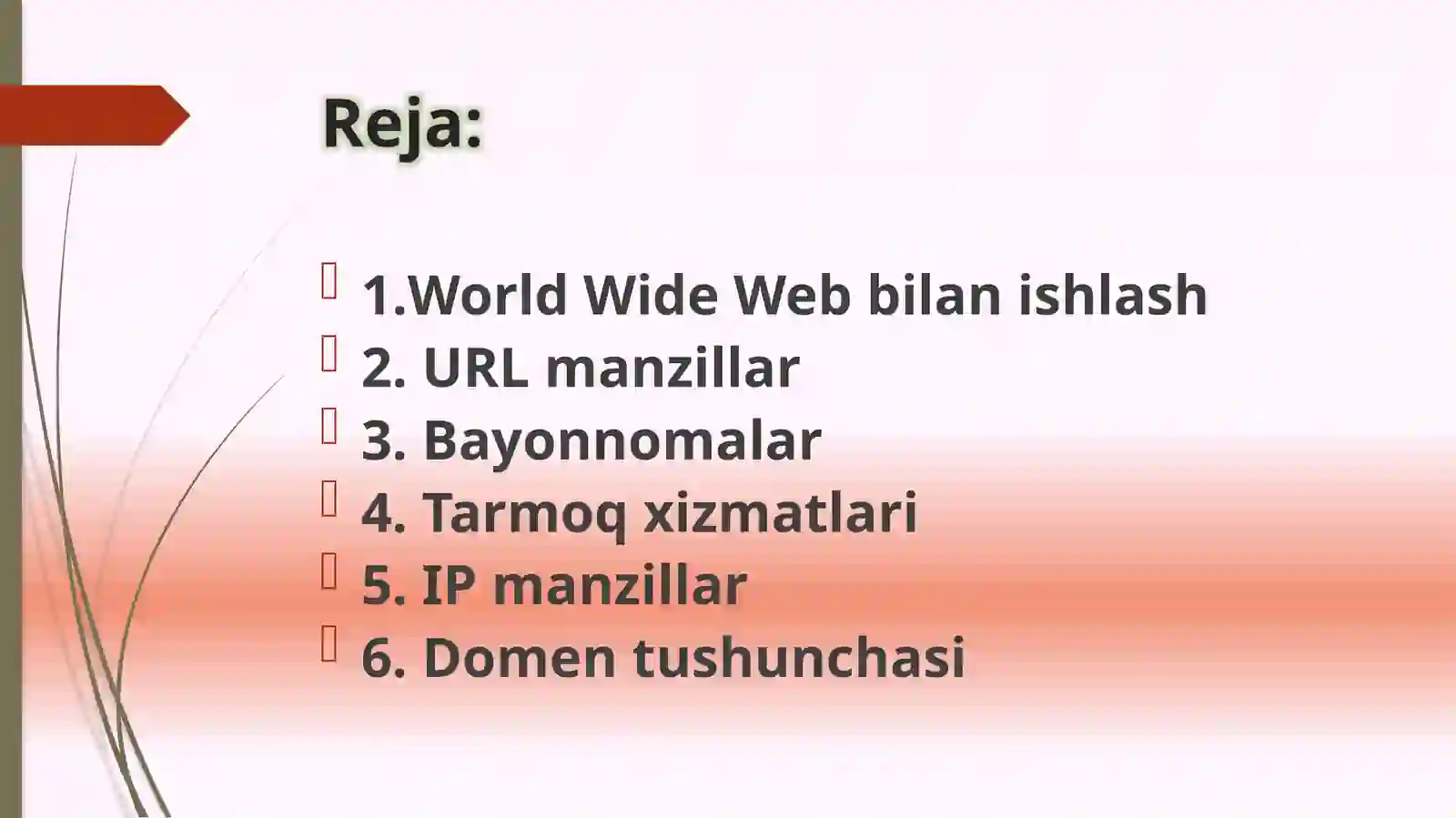 World Wide Webbilan ishlash 2