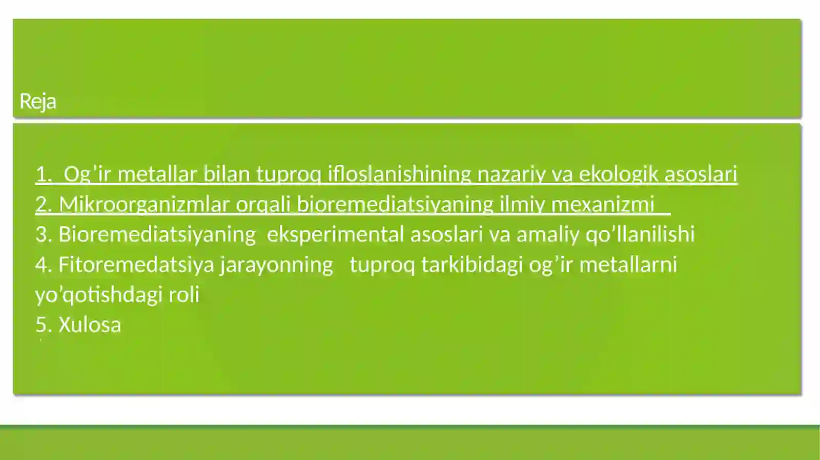 Og’irmetallar bilan ifloslangan tuproqlarni mikroorganizmlar orqali bioremediatsiyasi 2