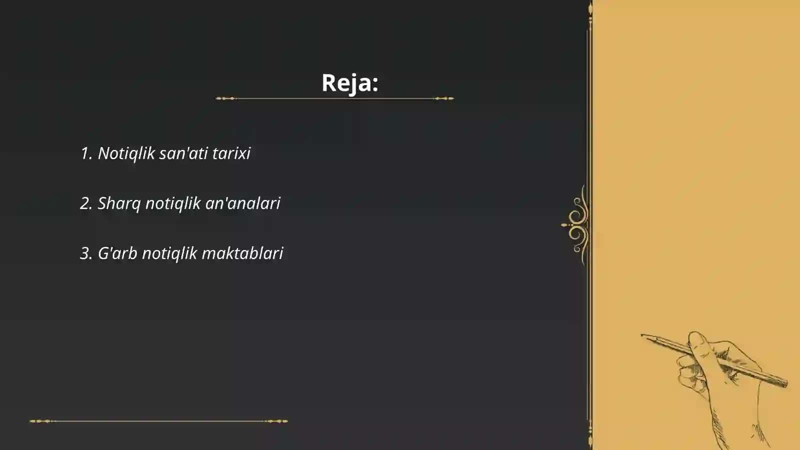 Notiqlik san'ati.G'arb va Sharq notiqligi 2