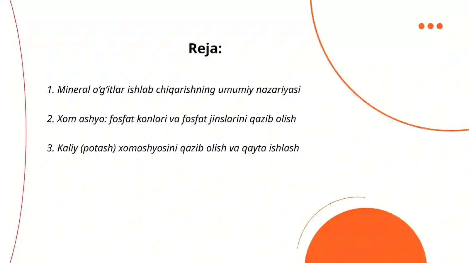 Mineral o‘g‘itlarning olinishi 2