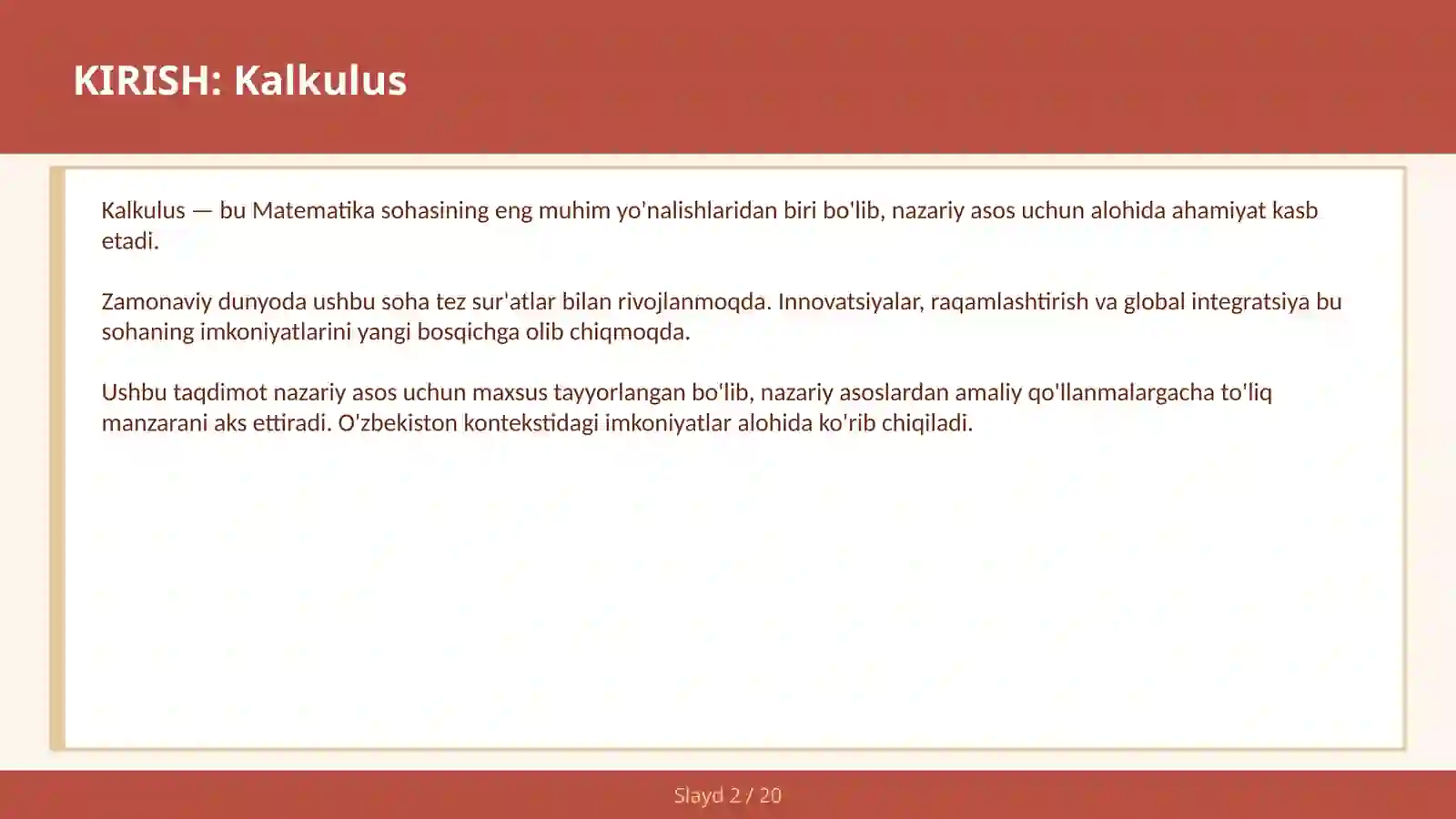 KALKULUS 2
