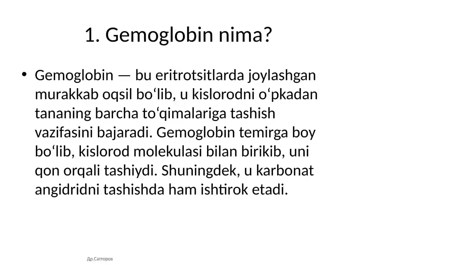 Gemoglobin va anemiya 2