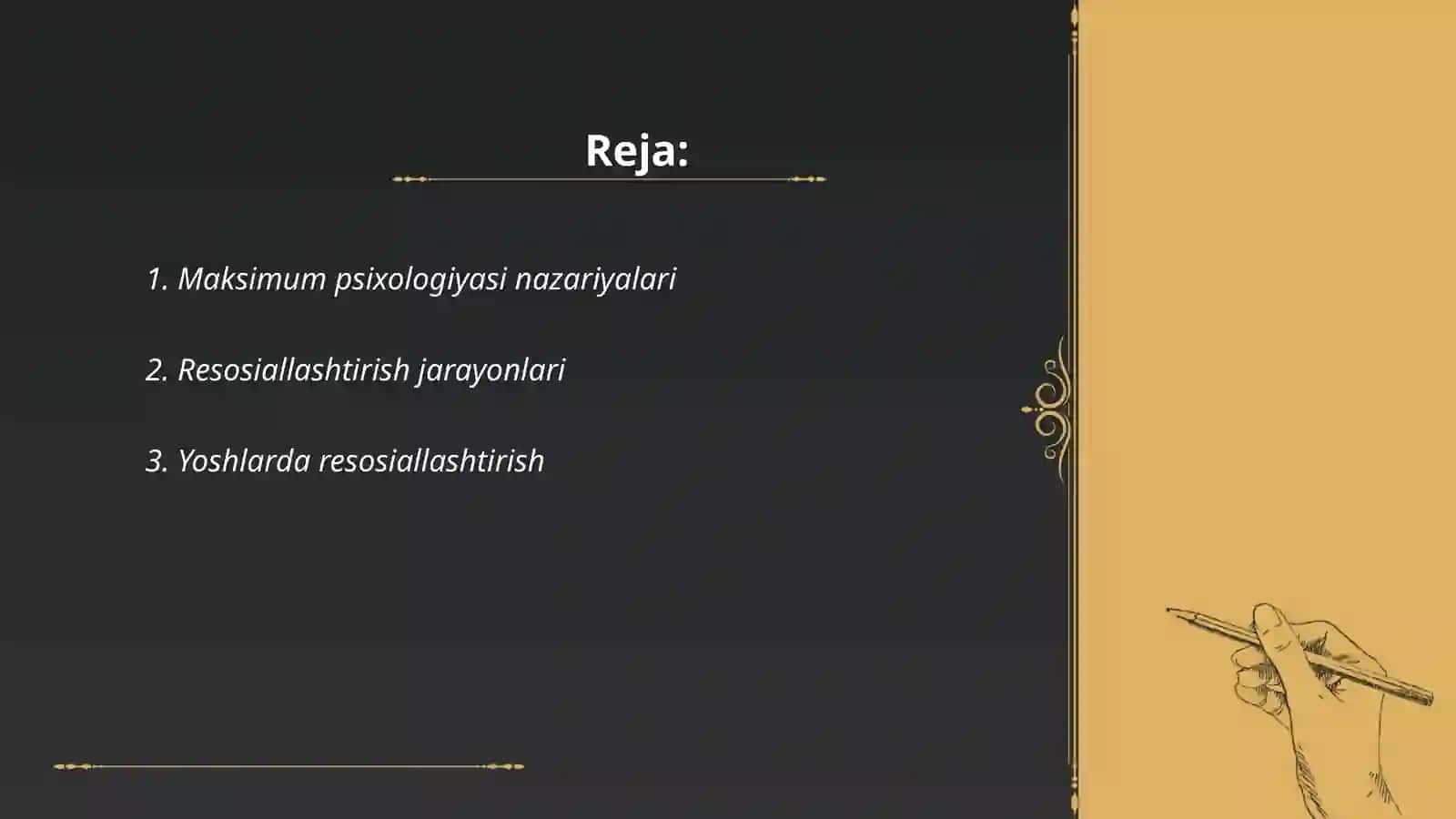 Maxkum psixologiyasi va resosiallashtirish vazifalari 2