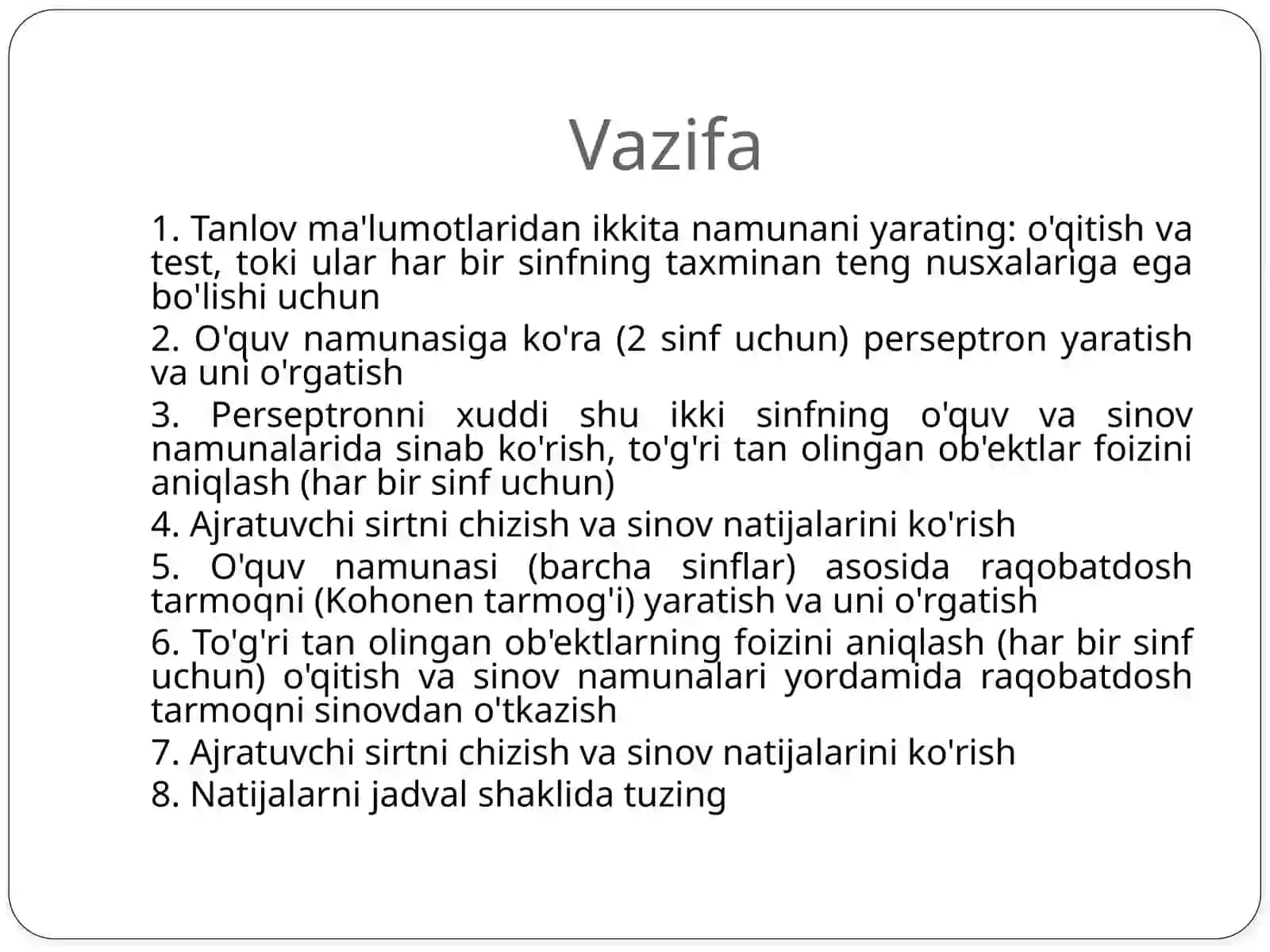 Perceptronvakohenqatlami 2