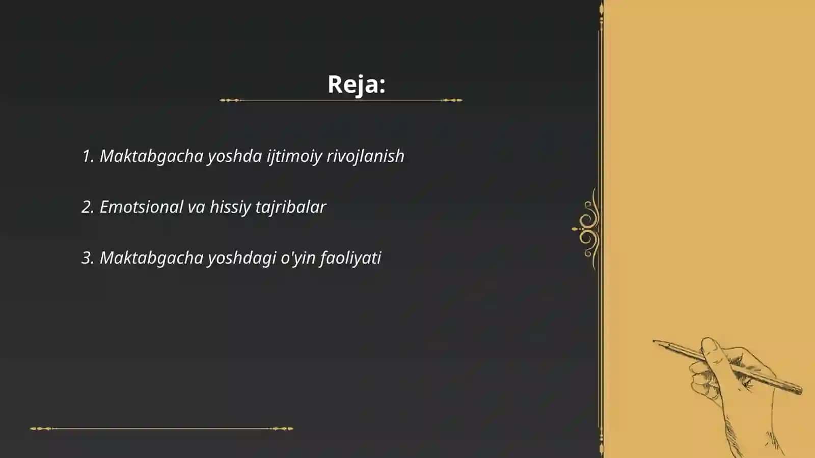 Maktabgacha tarbiya yosh davri psixologik xususiyatlari 2