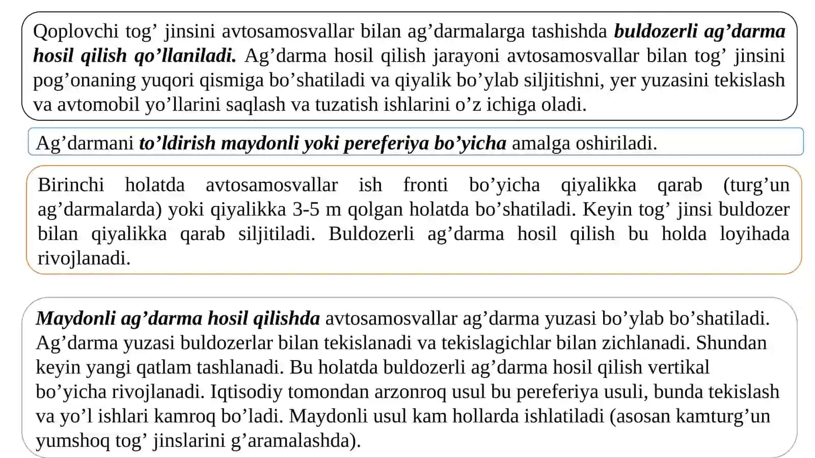 Avtotransport qo‘llanganda ag‘darma hosil qilish 2