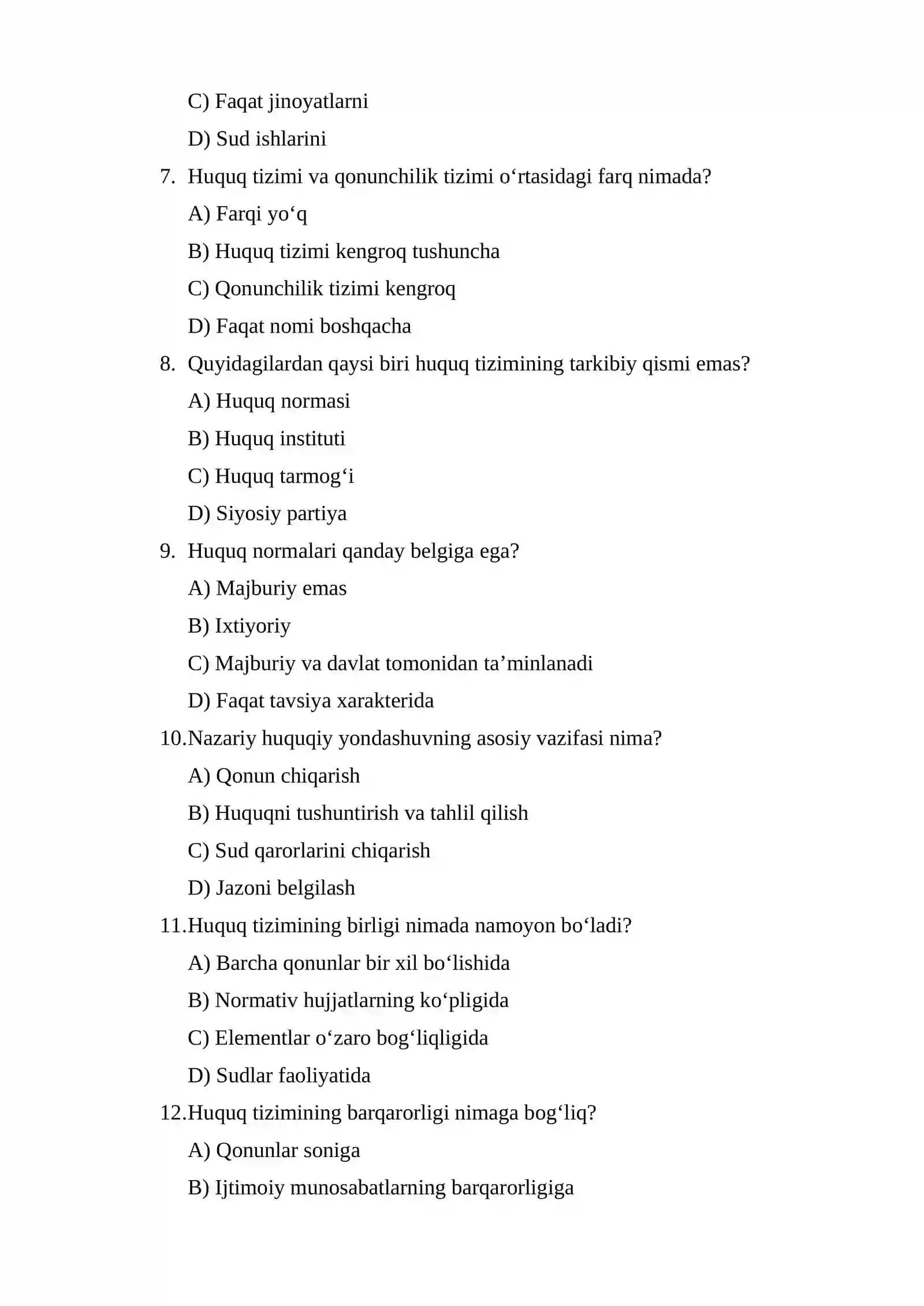 Huquq tizim sifatida. Nazariy huquqiy yondashuv 2