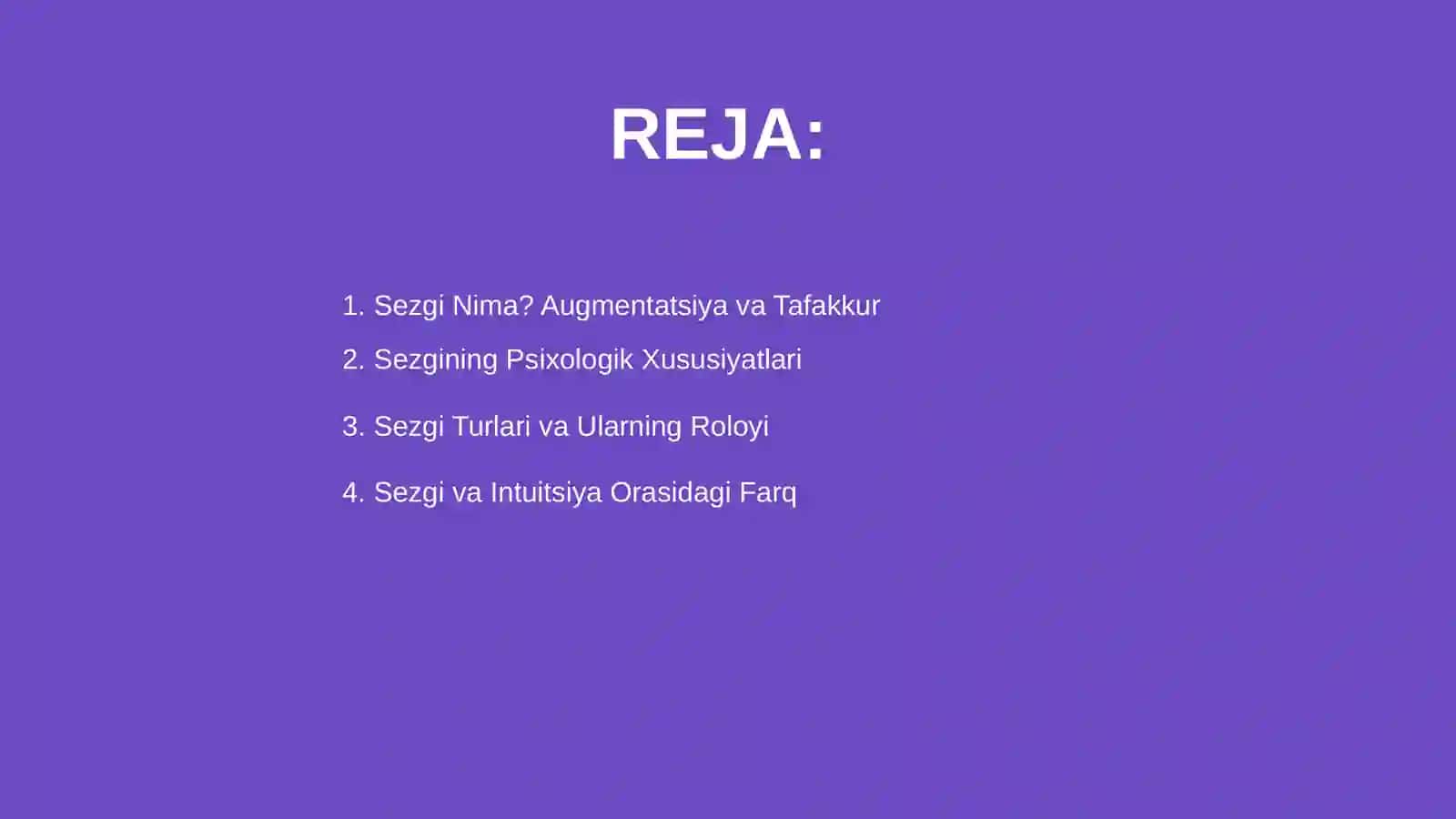 Sezgi va uning psixologik tavsifi 2