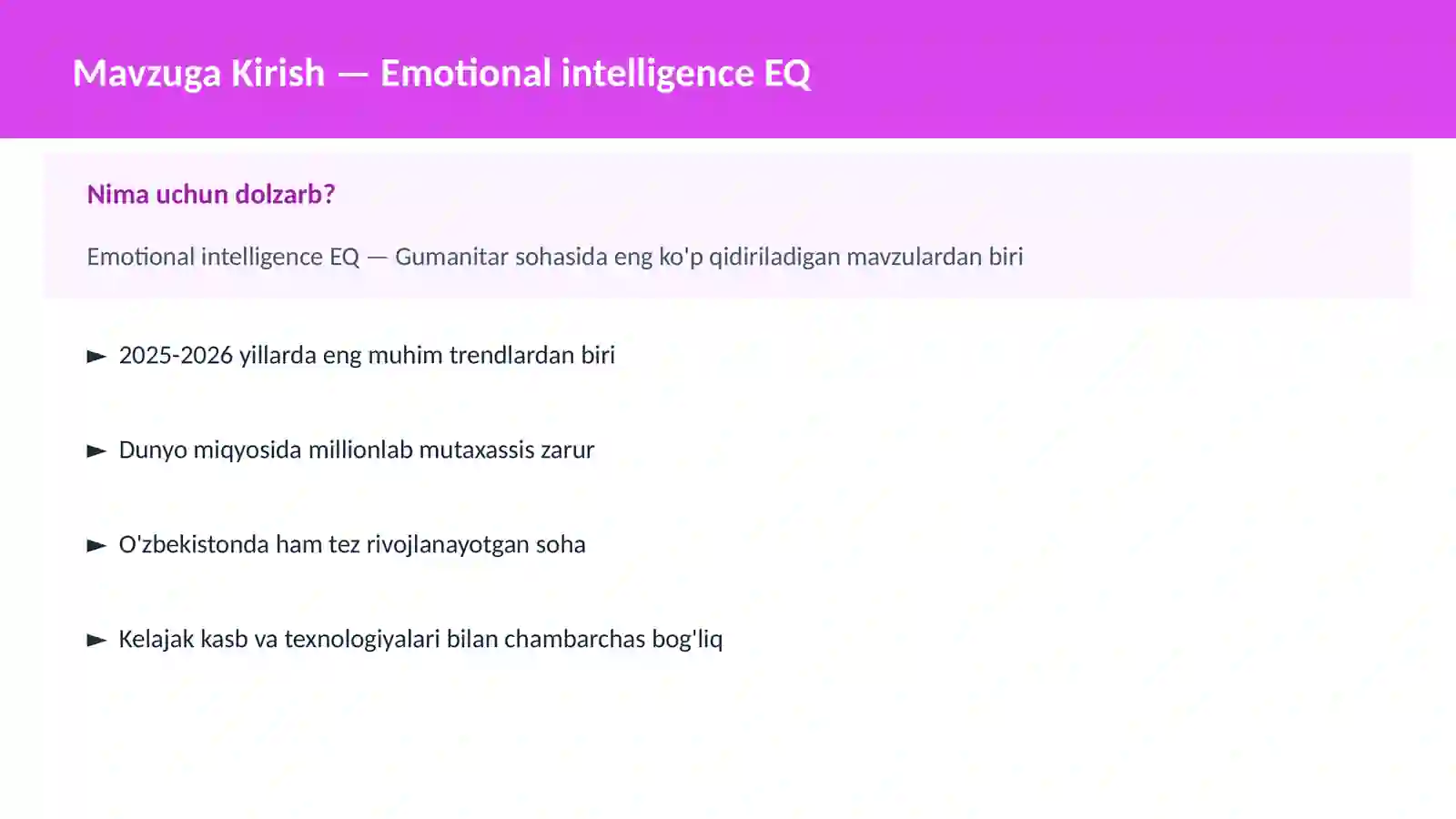Emotional intelligence EQ 2
