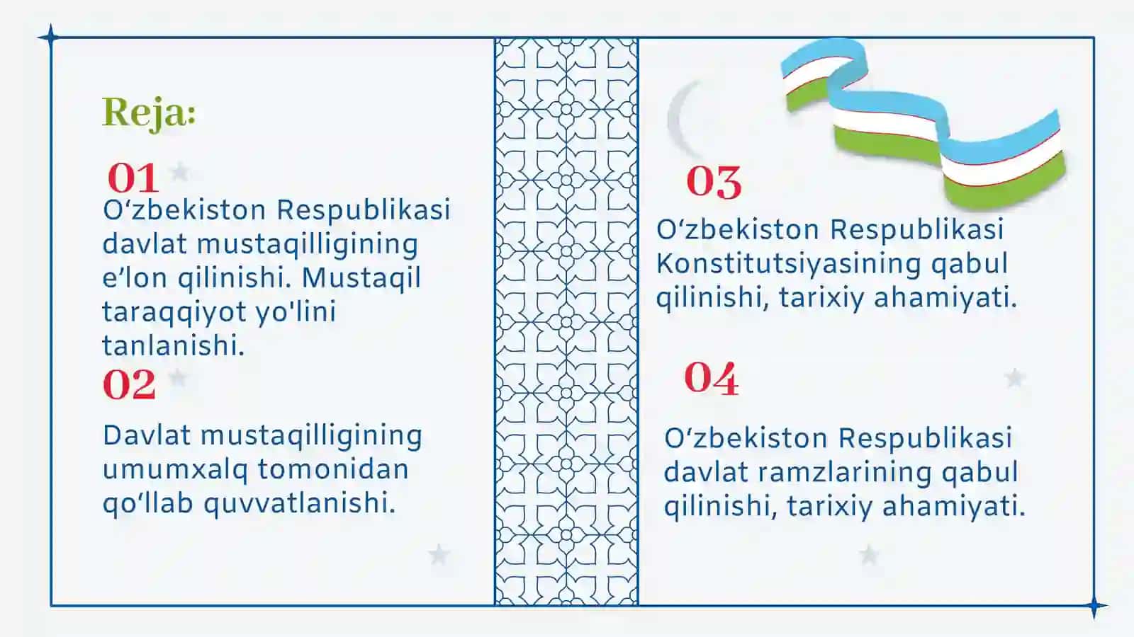 O‘zbekiston Respublikasi tashkil topishining tarixiy ahamiyati 2