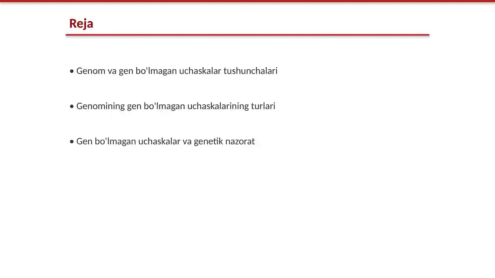 Genomining gen bo'lmagan uchaskalarining ahamiyati va ulardan amaliyotda foydalanish 2
