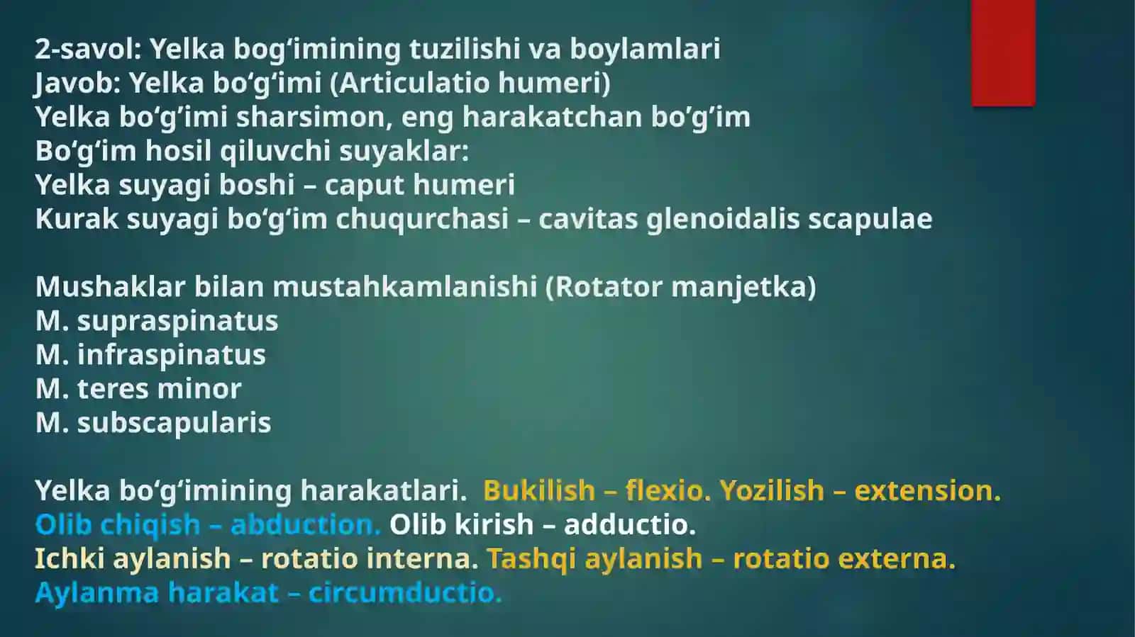 Anatomiya1-savol:Umurtqaningumumiytuzilishiniayting 2